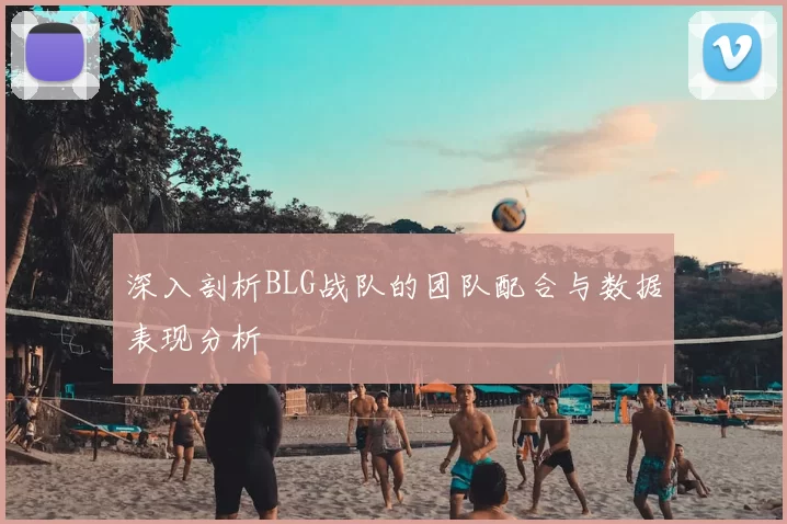 深入剖析BLG战队的团队配合与数据表现分析